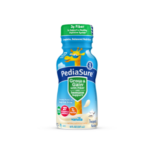 PediaSure<sup>®</sup> Grow & Gain with Fiber Therapeutic Nutrition Shake